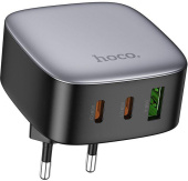 Сетевое зар./устр. Hoco CS33A 30W 3A+2.5A+2A+1.5A (PD+QC+AFC) USB/2xUSB Type-C универсальное черный от магазина РЭССИ