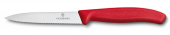 Нож кухонный Victorinox Swiss Classic (6.7731) стальной для овощей лезв.100мм серрейт. заточка красный от магазина РЭССИ