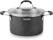 Кастрюля Rondell Stern RDS-010 3.9л. d=20см (с крышкой) т.серый от магазина РЭССИ