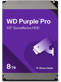 Жесткий диск WD SATA-III 8TB WD8002PURP Surveillance Purple Pro (7200rpm) 256Mb 3.5" от магазина РЭССИ