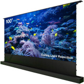 Экран Cactus 125x221см FloorRising CS-PSFRCLR-221X125 16:9 напольный рулонный черный (моторизованный привод) от магазина РЭССИ