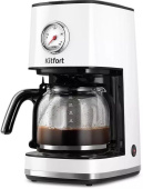 Кофеварка капельная Kitfort КТ-7216 900Вт белый/черный от магазина РЭССИ