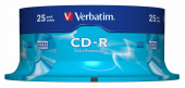 Диск CD-R Verbatim 700Mb 52x Cake Box (25шт) (43432) от магазина РЭССИ