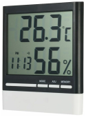 Термометр с гигрометром CX-318 с часами от магазина РЭССИ