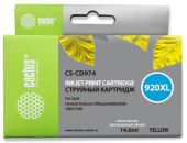 Картридж струйный Cactus CS-CD974 №920XL желтый (14.6мл) для HP DJ 6000/6500/7000/7500 от магазина РЭССИ