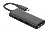 Разветвитель USB-C A4Tech DST-40C 2порт. серый от магазина РЭССИ