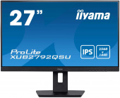 Монитор Iiyama 27" XUB2792QSU-B5 черный IPS LED 5ms 16:9 DVI HDMI M/M матовая HAS Piv 1000:1 350cd 178гр/178гр 2560x1440 DP WQ USB 6.1кг от магазина РЭССИ