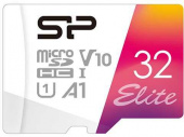 Флеш карта microSDHC 32Gb Class10 Silicon Power SP032GBSTHBV1V20SP Elite + adapter от магазина РЭССИ