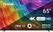 Телевизор LED Digma 65" DM-LED65UBB33 Яндекс.ТВ Frameless черный 4K Ultra HD 60Hz DVB-T DVB-T2 DVB-C DVB-S DVB-S2 USB WiFi Smart TV от магазина РЭССИ