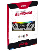 Память DDR5 2x32Gb 6000MHz Kingston KF560C32RSAK2-64 Fury Renegade Silver RGB RTL Gaming PC5-48000 CL32 DIMM 288-pin 1.35В quad rank с радиатором Ret от магазина РЭССИ