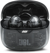 Гарнитура вкладыши JBL Tune Beam Ghost черный беспроводные bluetooth в ушной раковине (JBLTBEAMGBLKAS) от магазина РЭССИ