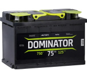 Аккумулятор DOMINATOR 6 СТ 75 Ач 0 LR 750 А ССА 575112060 от магазина РЭССИ