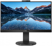 Монитор Philips 23.8" 243B9H черный IPS LED 4ms 16:9 HDMI M/M Cam матовая HAS Piv 1000:1 250cd 178гр/178гр 1920x1080 VGA DP FHD USB 5.44кг от магазина РЭССИ