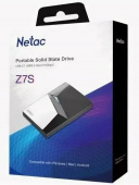 Накопитель SSD Netac USB-C 960Gb NT01Z7S-960G-32BK Z7S 2.5" черный от магазина РЭССИ