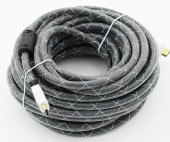 Кабель аудио-видео HDMI (m)/HDMI (m) 20м. феррит.кольца позолоч.конт. черный от магазина РЭССИ