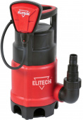 Насос садовый дренажный Elitech НПФ 800 (E0802.003.00) 800Вт 13200л/час (195705) от магазина РЭССИ