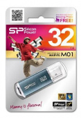 Флеш Диск Silicon Power 32Gb Marvel M01 SP032GBUF3M01V1B USB3.0 синий от магазина РЭССИ