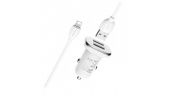 АЗУ USB Borofone BZ12 (12W, 2 порта, кабель MicroUSB) Белый от магазина РЭССИ