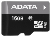 Флеш карта microSDHC 16GB A-Data AUSDH16GUICL10-RA1 + adapter от магазина РЭССИ