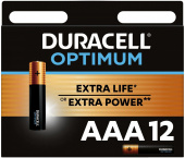 Батарея Duracell Alkaline LR03 Optimum AAA (12шт) блистер от магазина РЭССИ