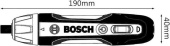 Отвертка аккум. Bosch GO 2 аккум. патрон:держатель бит 1/4" (кейс в комплекте) (06019H2100) от магазина РЭССИ