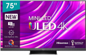 Телевизор QLED Hisense 75" 75U8HQ 8 черный 4K Ultra HD 120Hz DVB-T DVB-T2 DVB-C DVB-S DVB-S2 WiFi Smart TV от магазина РЭССИ