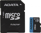 Флеш карта microSDXC A-Data 256GB AUSDX256GUICL10A1-RA1 Premier Pro + adapter от магазина РЭССИ