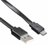 Кабель Buro BHP MICROUSB 1M FLAT USB (m)-micro USB (m) 1м черный плоский от магазина РЭССИ