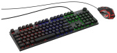 Клавиатура + мышь Оклик 500GMK клав:серый/черный мышь:черный/серый USB Multimedia LED (1546797) от магазина РЭССИ