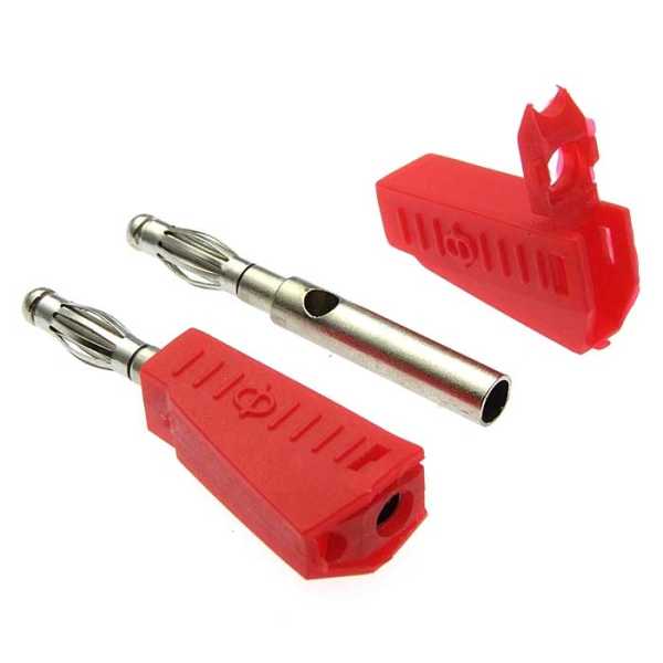 Z040 4mm Stackable Plug RED от магазина РЭССИ