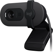 Камера Web Logitech HD Webcam Brio 90 графитовый 2Mpix (1920x1080) USB Type-C с микрофоном (960-001581) от магазина РЭССИ