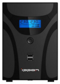 Источник бесперебойного питания Ippon Smart Power Pro II Euro 2200 1200Вт 2200ВА черный от магазина РЭССИ