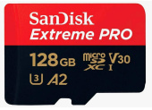 Флеш карта microSDXC 128GB Sandisk SDSQXCD-128G-GN6MA Extreme Pro + adapter от магазина РЭССИ