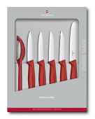 Набор ножей кухон. Victorinox Swiss Classic Paring (6.7111.6G) компл.:6шт красный подар.коробка от магазина РЭССИ