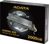 Накопитель SSD A-Data PCI-E 4.0 x4 2Tb ALEG-800-2000GCS Legend 800 M.2 2280 от магазина РЭССИ
