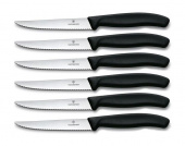 Набор ножей кухон. Victorinox Swiss Classic Steak (6.7233.6) компл.:6шт черный от магазина РЭССИ