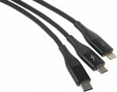 Кабель Solove DW2 DW2 DARK GREY RUS USB (m)-Lightning (m)/USB Type-C (m)/micro USB (m) 1.2м темно-серый блистер (упак.:1шт) от магазина РЭССИ