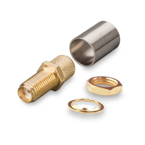 Разъем SMA(female) на кабели 5D-FB, LMR-240, LMR-300, RG-8X, обжимной от магазина РЭССИ