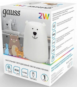 Ночник Gauss NN302 медведь белый от магазина РЭССИ