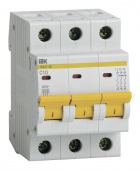Выключатель автоматический IEK MVA20-3-010-C ВА47-29 10A тип C 4.5kA 3П 400В 3мод белый (упак.:1шт) от магазина РЭССИ