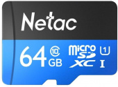 Флеш карта microSDXC 64Gb Class10 Netac NT02P500STN-064G-R P500 + adapter от магазина РЭССИ