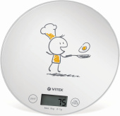 Весы кухонные электронные Vitek VT-8018 макс.вес:5кг белый от магазина РЭССИ