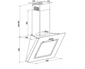 Вытяжка каминная Weissgauff Sigma 60 PB BL черный управление: кнопочное (1 мотор) от магазина РЭССИ