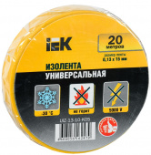 Изолента IEK ш.15мм 20м желтый (упак.:1шт) (UIZ-13-10-K05) от магазина РЭССИ