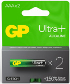 Батарея GP Ultra Plus Alkaline 24AUPA21-2CRSB2 AAA (2шт) блистер от магазина РЭССИ