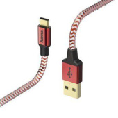 Кабель Hama 00178296 USB (m)-USB Type-C (m) 1.5м красный от магазина РЭССИ