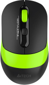 Мышь A4Tech Fstyler FG10CS Air черный/зеленый оптическая (2000dpi) silent беспроводная USB для ноутбука (4but) от магазина РЭССИ