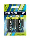 Батарея Ergolux Alkaline LR20 BL-2 D 21000mAh (2шт) блистер от магазина РЭССИ