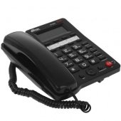 Телефон проводной Ritmix RT-550 черный от магазина РЭССИ