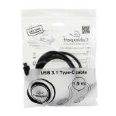 Кабель USB Cablexpert CCP-USB3.1-CMCM-5 USB3.1 Type-C/USB3.1 Type-C 1.5м пакет от магазина РЭССИ